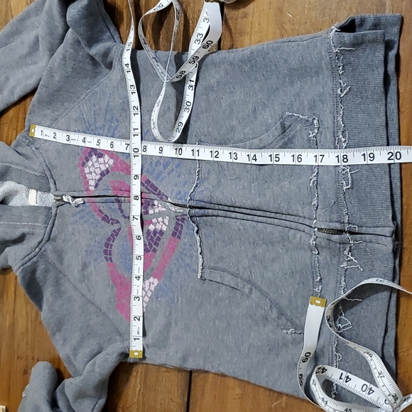 Roxy Girl Full Zipper Lightweight Hoodie Jacket 10/12 - Picture 7 of 7